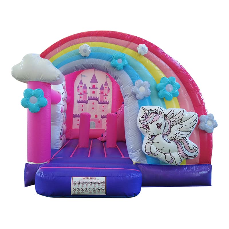 Outdoor Unicorn Theme Inflatable Combo for Events
